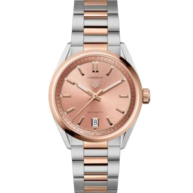 TAG Heuer Carrera Date Automatico 36 mm Acero & Oro Rosa