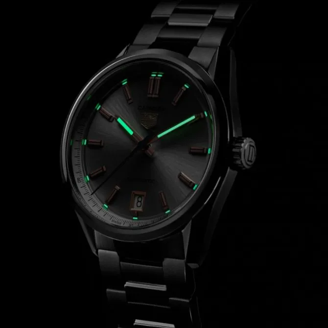 TAG Heuer Carrera Date 36mm Calibre 7 Plata