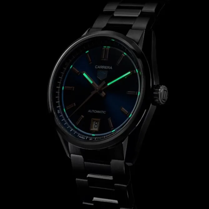 TAG Heuer Carrera Date Mujer Calibre 7 Automático 36 mm Azul