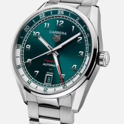 TAG Heuer Carrera Twin-Time Automático 41 mm Verde Teal
