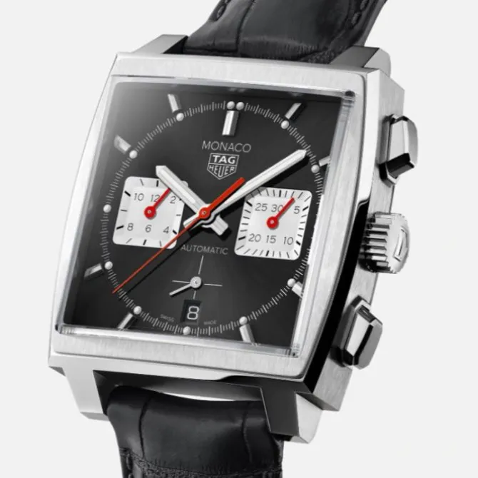 TAG Heuer Monaco Chronograph Automático 39 mm Negro