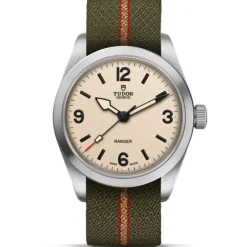 TUDOR Ranger 36 mm Blanco Duna Textil