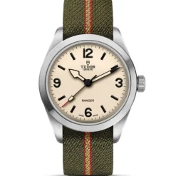 TUDOR Ranger 39 mm Blanco Duna Textil