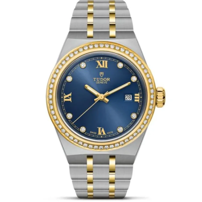 TUDOR Royal "Blue Royal" 28 mm Diamantes